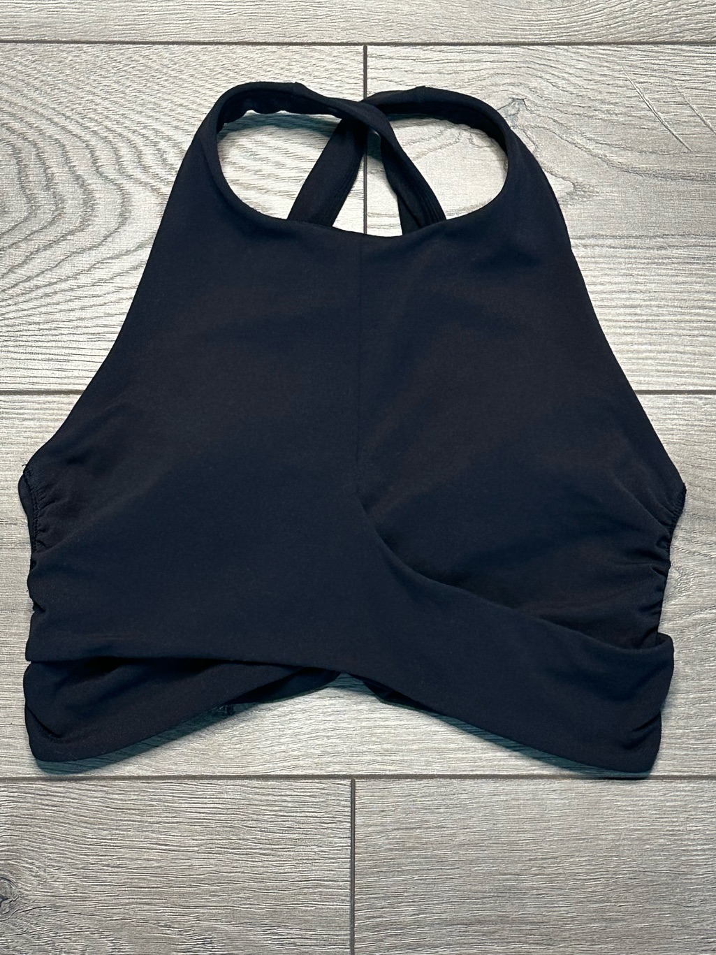 Lululemon Always Aligned Nulux High Neck Yoga Sports Bra Black C/D Cups Size 6